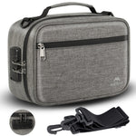 MATEIN Smell Proof Bag Odor Proof Bags Stash Box Container with Combination Lock Travel Storage Case with Detachable Shoulder Strap Scent Proof Bag Gifts for Men & Women Grey